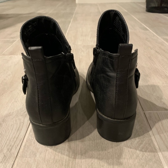 Black Motorcycle Ankle Boots - Picture 3 of 7